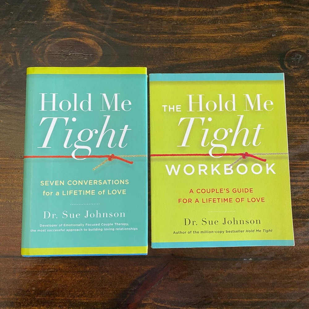 Hold Me Tight Dr Sue Johnson Book and Workbook Set EFT Relationship Guide 2022